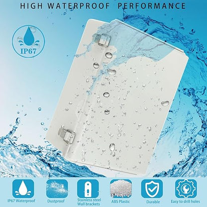 Waterproof Electrical Box with Mounting Plate, IP67 Junction Box Stainless - Image 2