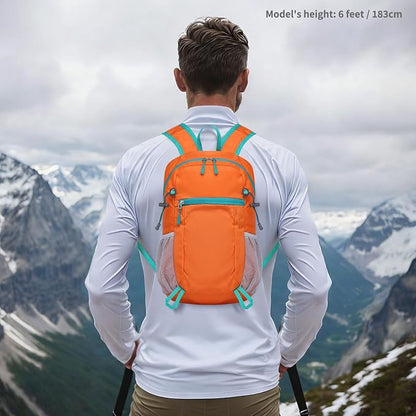 Hiking Daypack Packable, Camping Backpack Water Resistant Lightweight Polyester - Image 7