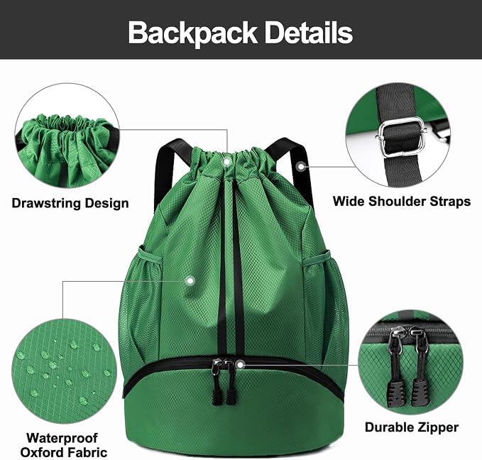 Hoedia Sports Drawstring Backpack - Image 5