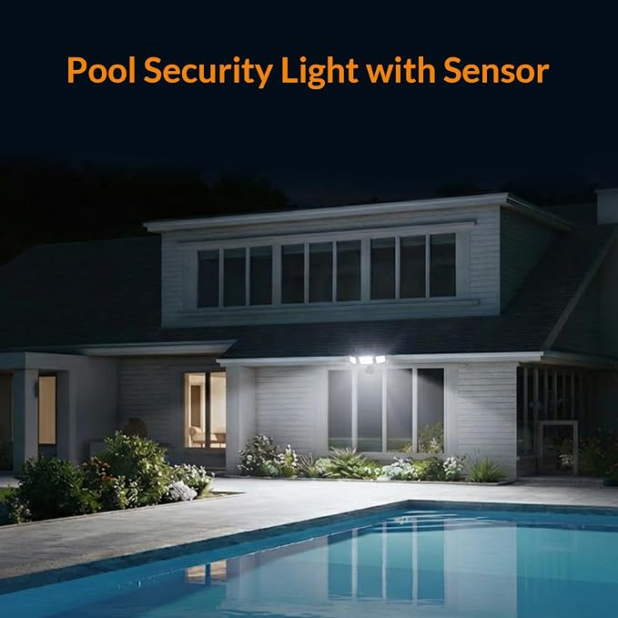 LEPOWER LED Motion Sensor Security Lights, 3 Head Motion Detected, Waterproof - Image 7