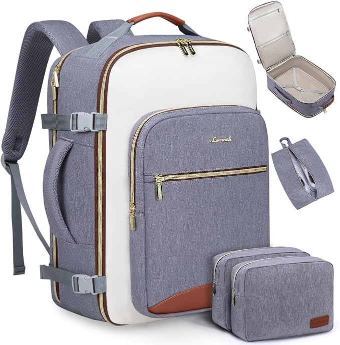 LOVEVOOK 40L Travel Backpack for Women & Men, Airline Approved Carry On Luggage by LOVEVOOK