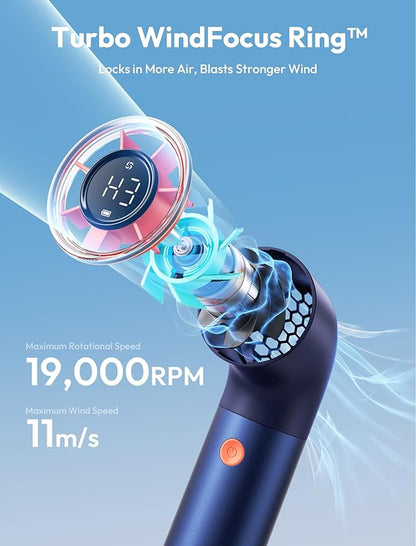 Aecooly Portable Handheld Fan, Powerful Turbo Mini Fan, 19000 RPM High Speed - Image 3