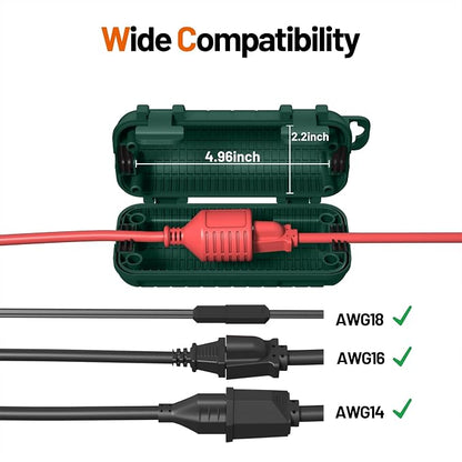 Extension Cord Cover Outdoor, 4 Pack IP54 Water-Resistant Power Cord Protector - Image 3