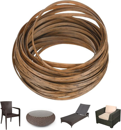 M METERXITY 1-Pack Wicker Repair Kit, 5mm x 33ft/10m Plastic Flat Rattan by MMETERXITY