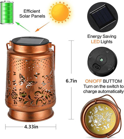 Solar Lanterns Outdoor Waterproof Butterfly Garden Decor Birthday Gifts - Image 4