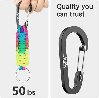 EOTW Paracord Keychain for Men Women Paracord Carabiner Backpack Keychain - Image 5