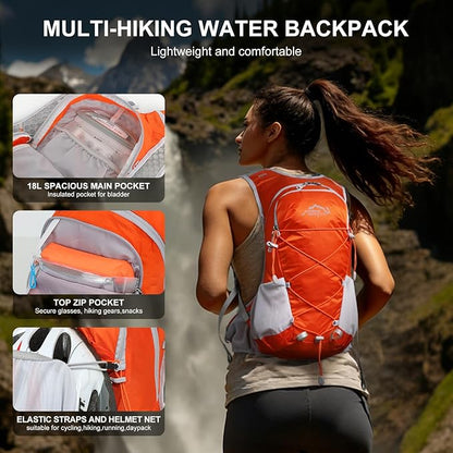 IX INOXTO Hydration Backpack, 18L Lightweight Hiking Backpack - Image 2