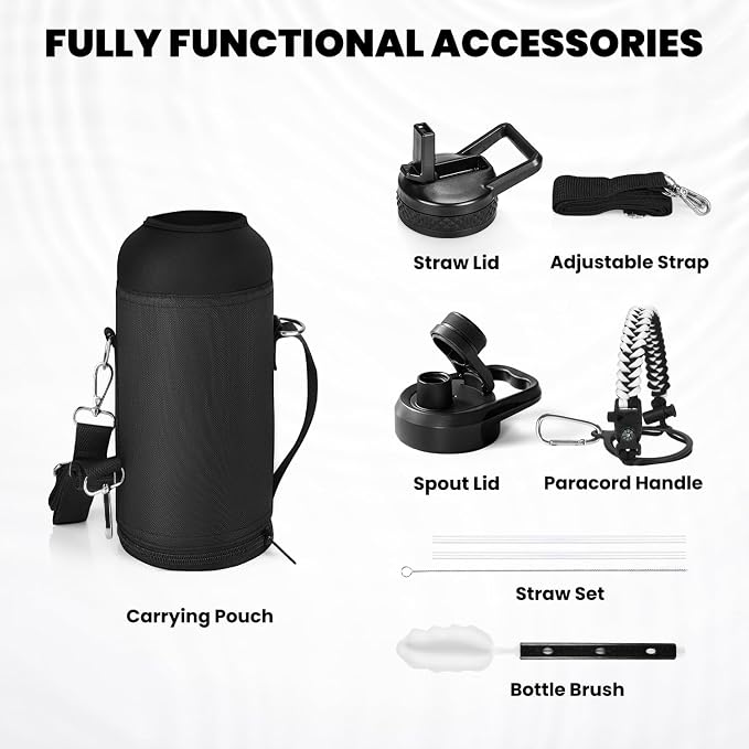 RAYMYLO Insulated Water Bottle 32 oz, Triple Wall Vacuum Stainless Steel - Image 6