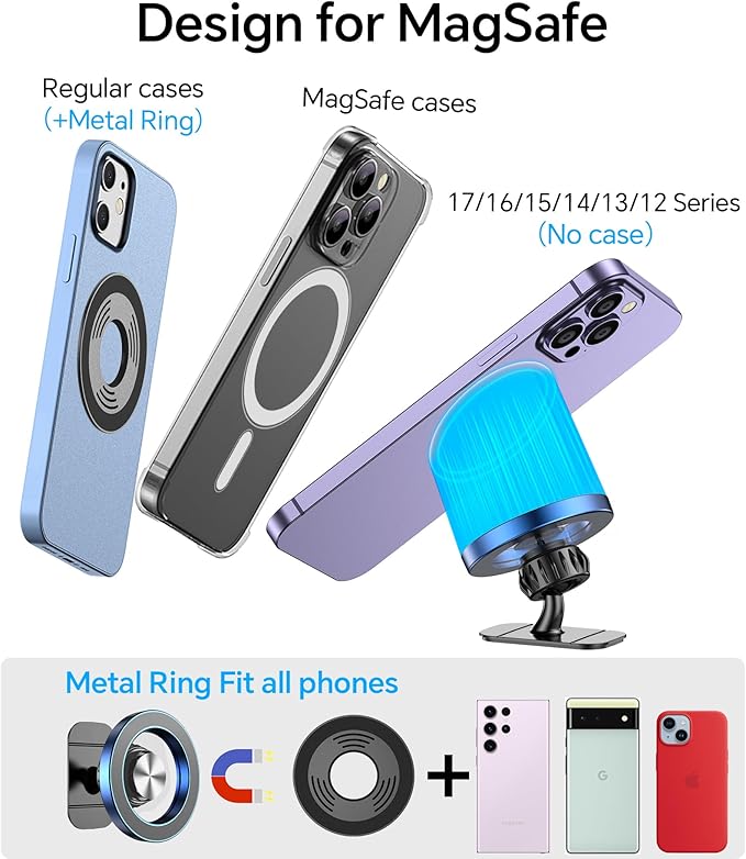 Kaistyle for Magsafe Car Mount【20 Strong Magnets】Magnetic Phone Holder for Car - Image 7
