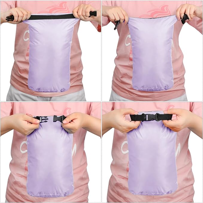 Shappy 6 Pcs Waterproof Dry Bag Set Ultralight Stuff Sack 20/15/10/8/5/3L - Image 4