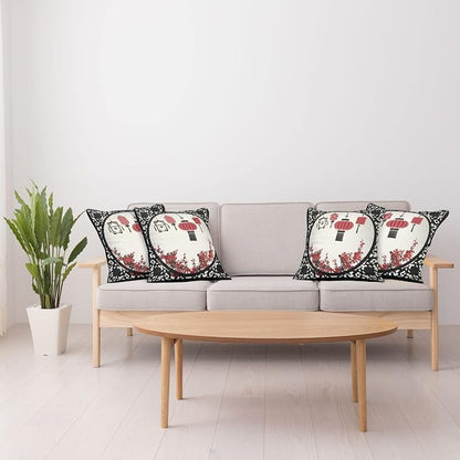 Ambesonne Lantern Throw Pillow Cushion Case Pack of 4, Lanterns - Image 4