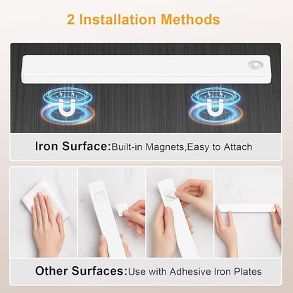 13inch Under Cabinet Lighting, 2500mAh Motion Sensor Light Indoor, USB - Image 7