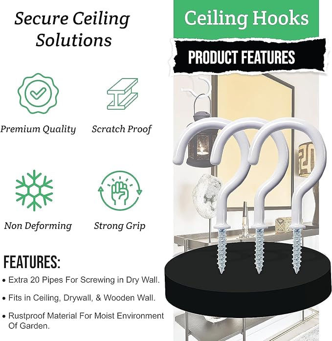 30 Pcs Ceiling Hooks for Hanging Plants - Image 7