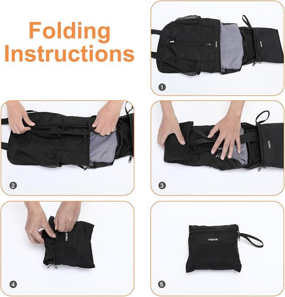 MOSISO Lightweight Hiking Daypack Small Packable Travel Hiking Backpack - Image 6