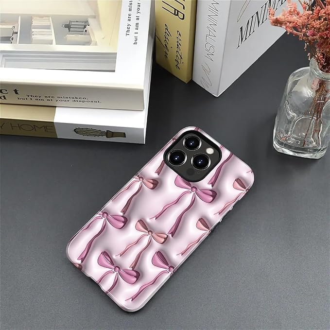 for iPhone 11 Pro Max Case, HL2 Abstract Ribbons Bows Hybrid 2 Layer Hard Shell - Image 5