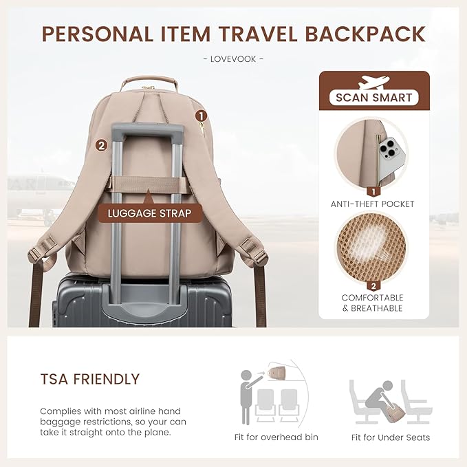 LOVEVOOK Laptop Backpack for Women - Image 6