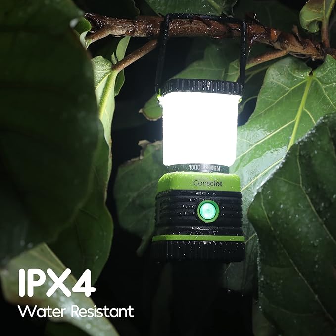 LED Camping Lantern Rechargeable, Consciot Camping Lights, 4 Light Modes - Image 7
