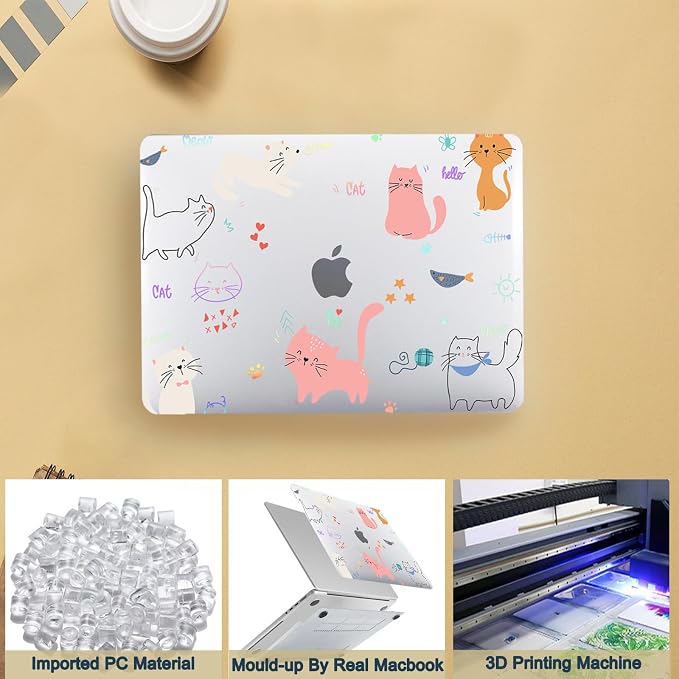 Printed Case for MacBook Air M1 13 inch 2020 2019 2018 Release, Aesthetic Hard - Image 4