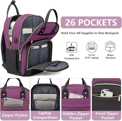 Laptop Backpack for Women Work Bag - Image 2