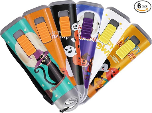 EverBrite 6-Pack LED Flashlights Halloween Gifts, Mini Flash Lights Handheld by EverBrite