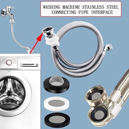 ZDBB 58 PCS Shower Head Garden Hose Screen Filter Gasket.Stainless Steel Water - Image 8
