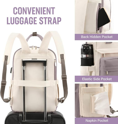 LOVEVOOK Laptop Backpack for Women 15.6 Inch Laptop Bag - Image 3