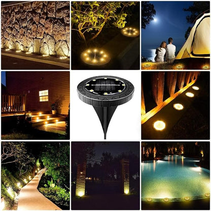 Solar Powered Ground lights 12 Pack, Waterproof LED Solar Lights Outdoor Solar - Image 5
