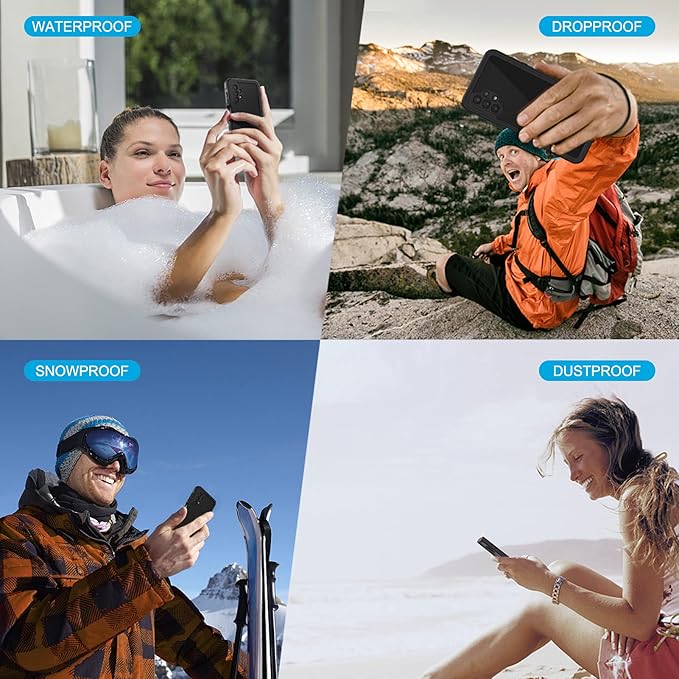 Lanhiem for Samsung Galaxy A32 5G Phone Case, IP68 Waterproof Dustproof Case - Image 7