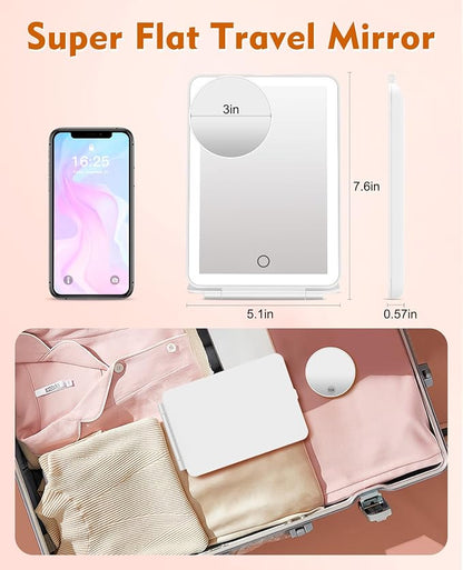FUNTOUCH Rechargeable Travel Makeup Mirror - Image 3