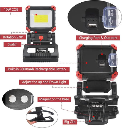 Tresda LED Rechargeable Work Light - Image 7