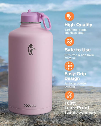 Coolflask 128 oz Gallon Water Bottle Insulated - Image 3