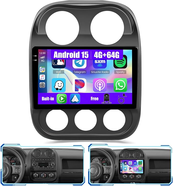 5Ghz WiFi Android 15 Car Radio for Jeep Compass Patriot 2010-2016 Car Stereo by INEFALA