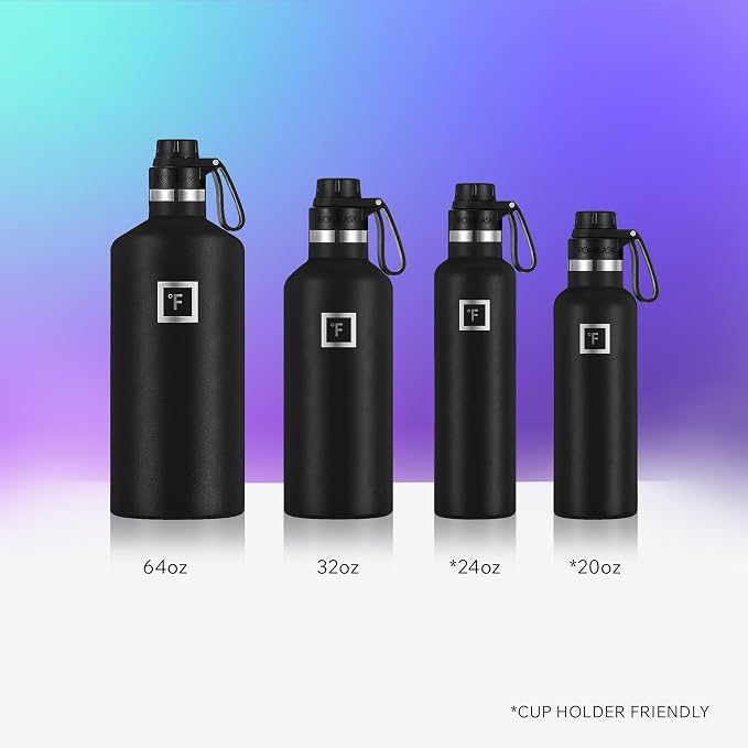 IRON °FLASK Camping & Hiking Hydration Flask - 32 oz Sky - Image 6