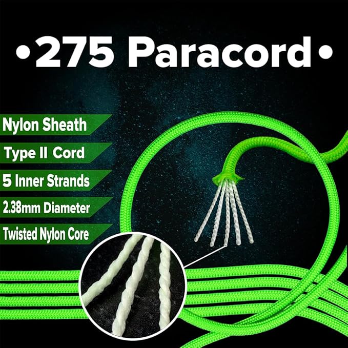 Paracord Planet 275lb Paracord – 3/32 Inch Nylon Crafting Cord - Image 3