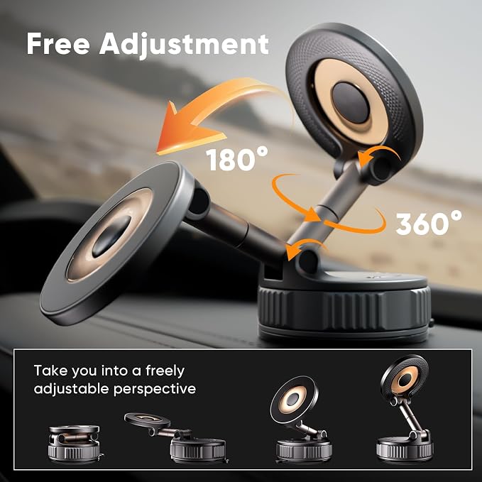 Phone Holders for Your Car, Car Phone Holder for Magsafe 360° Adjustable - Image 6