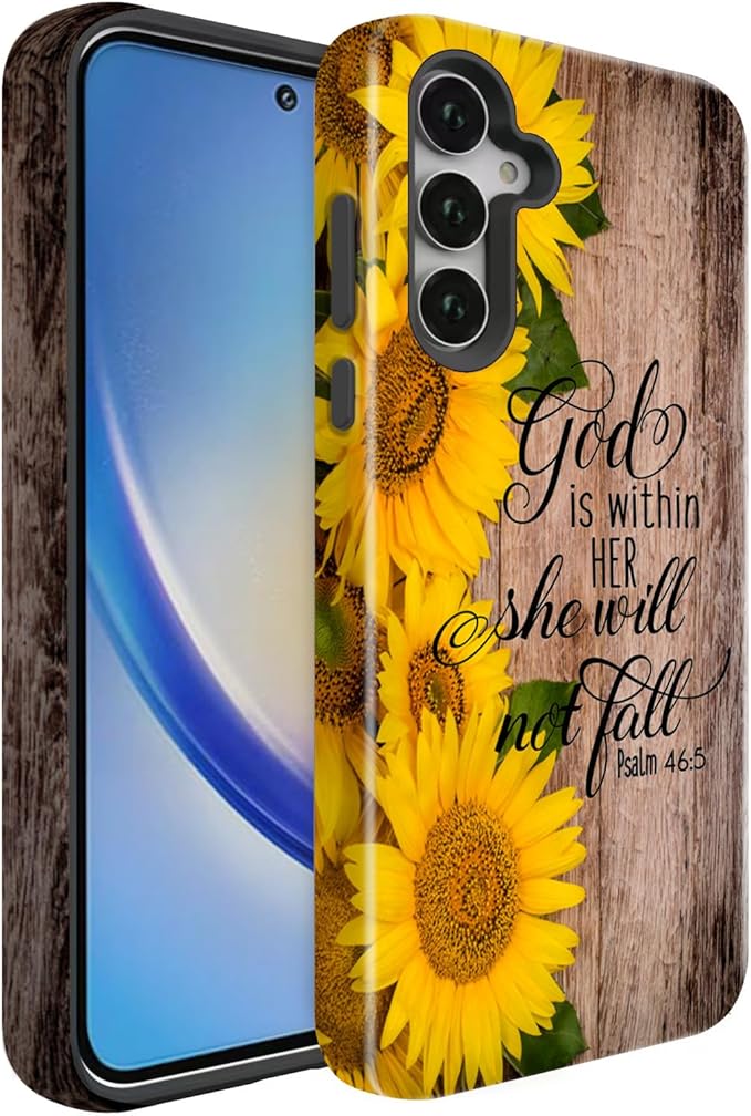 Compatible for Samsung Galaxy A37 5G Case, Dual Layer Heavy Duty 2 in 1 by BSMOSPER