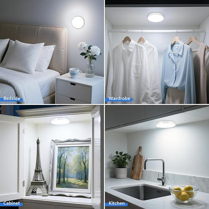 Ferswe Rechargeable Tap Lights, Dimmable Touch Night Lights - Image 2