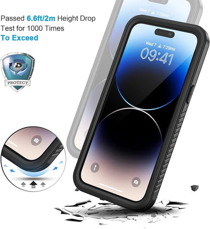 Lanhiem for iPhone 14 Pro Max Case, IP68 Waterproof Dustproof Case - Image 5