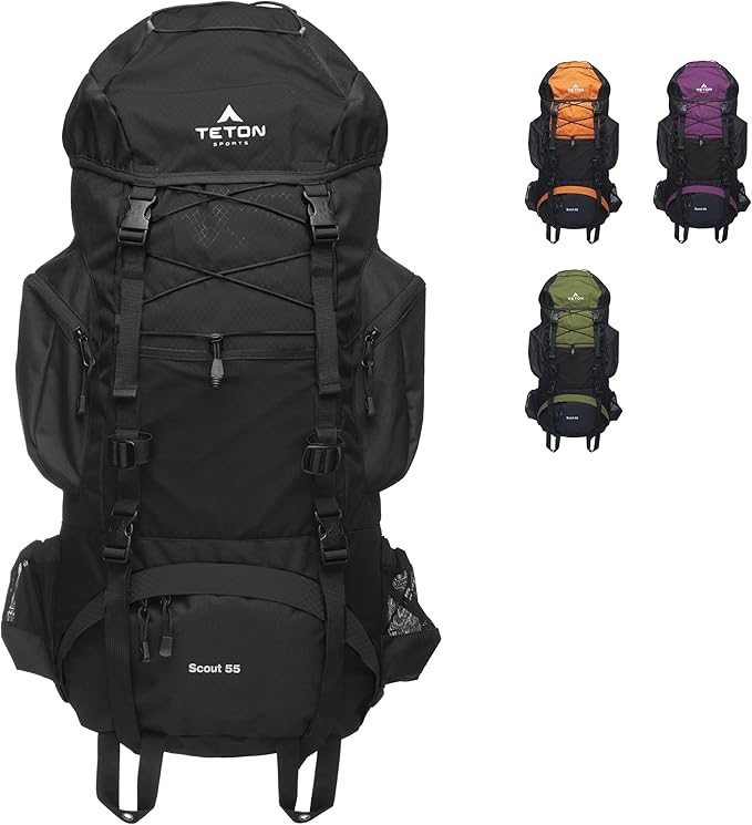 Teton 55L Scout Internal Frame Backpack by Teton