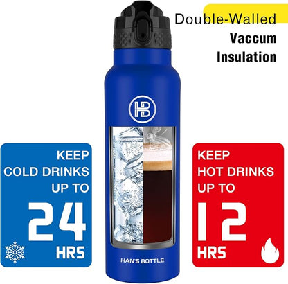 Han's Bottle Sports Water Bottle - 24 Oz - Image 6