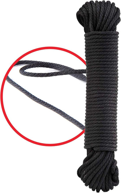 Rope Ratchet 1/8" 50 ft Braided Polyester Utility Cord, Weather Resistant - Image 7