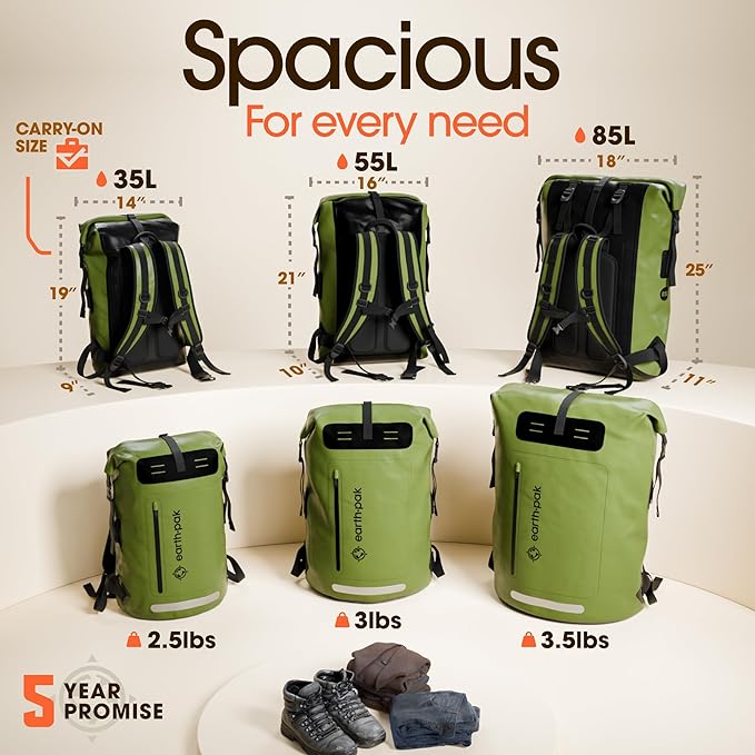 Earth Pak Waterproof Backpack - Image 2