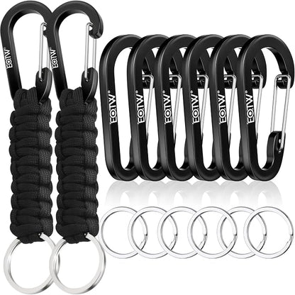 EOTW Paracord Keychain for Men Women Paracord Carabiner Backpack Keychain by EOTW