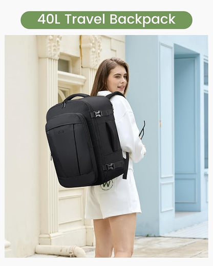 LOVEVOOK 50L Travel Backpack for Women & Men, Airline Approved Carry On Backpack - Image 2