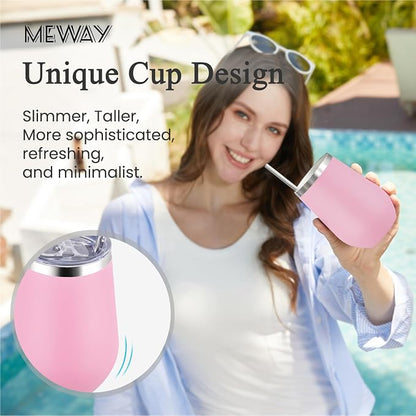 MEWAY Stemless 12oz Insulated Wine Tumbler - Image 4