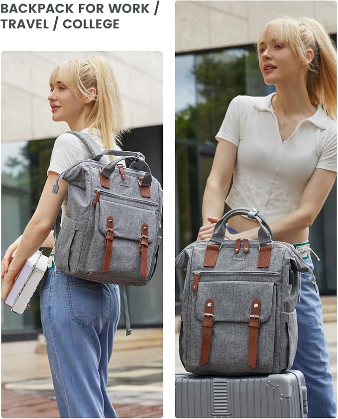 LOVEVOOK Laptop Backpack for Women Work Travel Teacher Commuter Backpack - Image 2