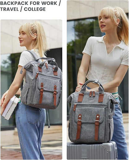 LOVEVOOK Laptop Backpack for Women Work Travel Teacher Commuter Backpack - Image 2
