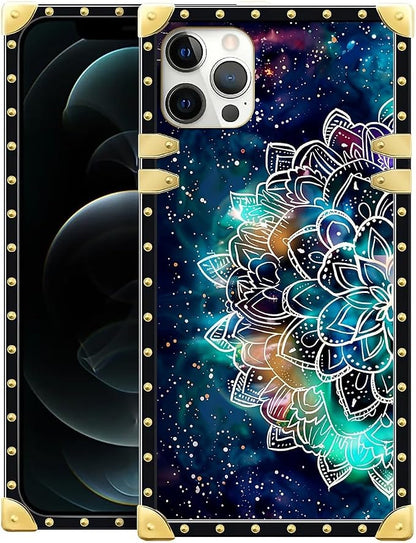 Compatible with iPhone 11 Pro Max Case, Starry Sky Colourful Mandala Luxury by Unknown