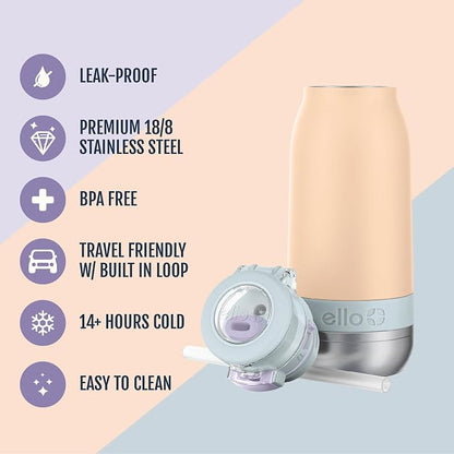 Ello Emma 14oz Vacuum Insulated Stainless Steel Kids Water Bottle - Image 2