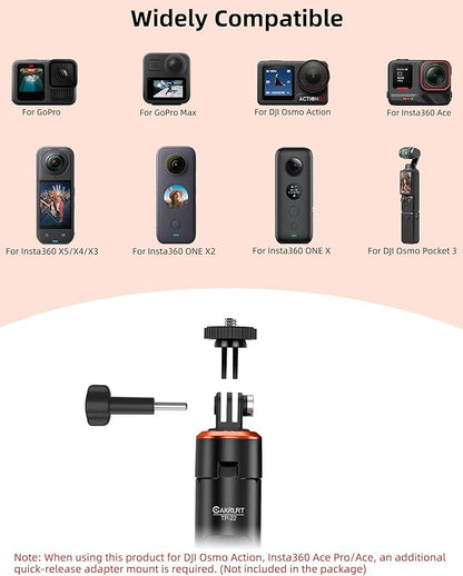 53.5" Action Camera Selfie Stick Tripod - Image 2